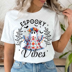 Espooky Vibes PNG, Mexican Ghost, Espooky Season, Spooky Conchas PNG, Mexican Conchas Ghost, Halloween Conchas Bundle PNG, Mexican Halloween