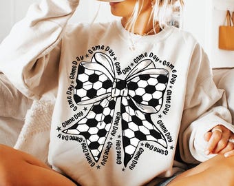 Coquette Soccer PNG, Game Day PNG, Soccer Mama Png, Soccer Mom Png, Sublimation Design Digital Png, Soccer Bow Png, Fall Sports Png