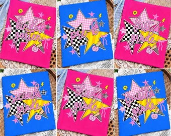 Preppy Back To School Pencil PNG Bundle, Pre-K To Fourth Grade Png, Teacher Pencil Png, Blue Gingham Stripes Png, First Day Of School Png