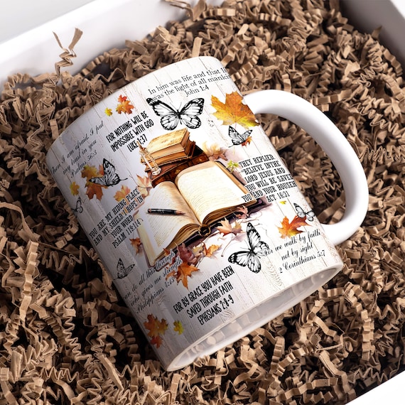 Bible Verse Christian Mug Sublimation Design, Faith Mug Wrap PNG,11 oz Mug Wrap, 15 oz Mug Wrap,Christian Mug Wrap Sublimation, Add Text Mug