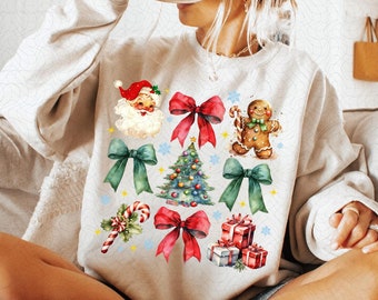 Coquette Bow Png, Christmas sublimation, Coquette Christmas png, Trending png, Retro Holidays png, Holiday vibes png, Girly Christmas Png
