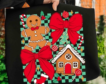 Gingerbread Christmas Coquette Png, Brushstroke Christmas Png, Tis the Season Png, Merry Christmas Shirt Design, Christmas Doodle Png
