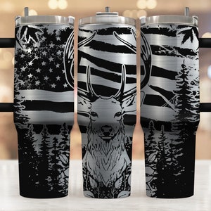 40oz Tumbler Wrap Svg, Deer Hunting 40oz Tumbler Laser Engraving Wrap, 40oz Laser Engraved Svg, Laser Engraving Svg, SVG For Laser Rotary