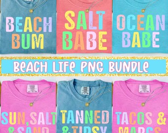 Sunshine Png, Beach Life Png Bundle, Sweet Summer Time PNG, Neon Trendy Summer Vibes, Distressed Beach PNG, Lake Pool River Png, Salty Png