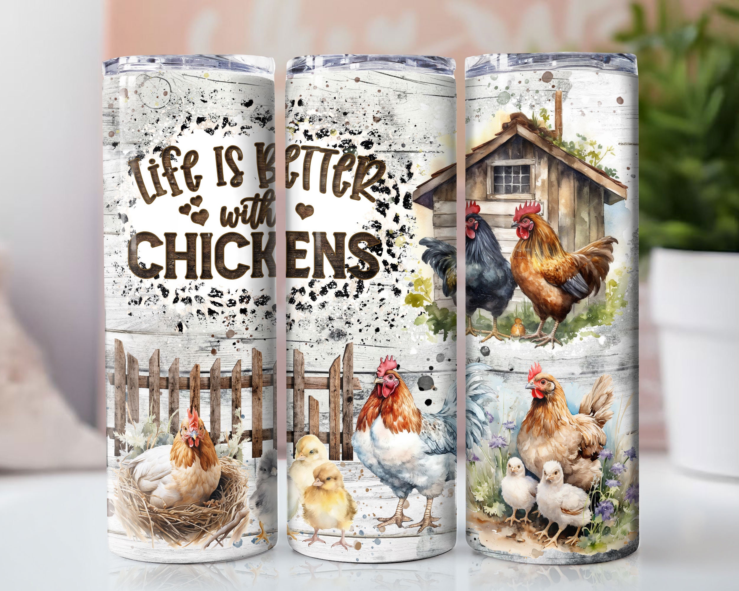 Funny Chicken Tumbler Wrap PNG 20 Oz Skinny Tumbler Sublimation Design ...
