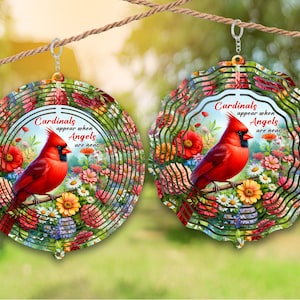 Red Cardinal Flower and Rope Frame , Add text, Memorial Wind Spinner, Watercolor, Sublimation Designs, PNG Files, Design Download