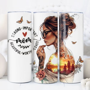 20Oz Tumbler Wrap Mother’S Day Self Love Daily Affirmations, Sublimation Design Templates, Straight/Tapered Tumbler Png Digital Download