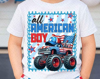 All American Boy PNG, Boys 4th of July PNG, Kids Patriotic Png, American Flag Sublimation Design Png, Happy 4th of July Png, Retro USA Png