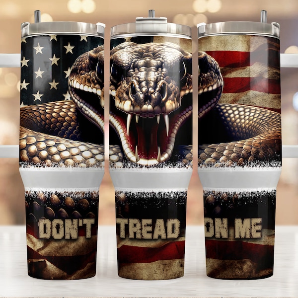 40oz Tumbler Wrap, Second Amendment 40oz Tumbler Sublimation Designs, Dont Tread On Me 40 oz Tumbler Design, 40oz Tumbler Sublimation Png