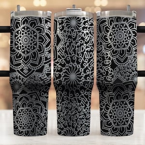 Cuss Word Mandala F*ck Mandala Laser Engraved Full Wrap Design for 40oz Tumbler, Digital Download, Seamless Design, SVG For Laser Rotary
