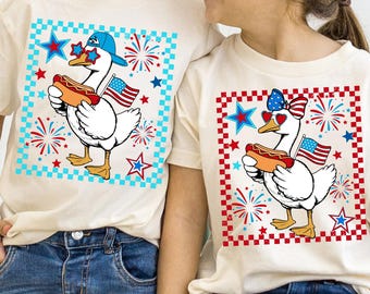 American Boy 4th July Goose Png, 4th Of July Boy Shirt, USA Boy Kid Toddler PNG, Funny Goose Kid, Independence Day Shirt Png, America Boy