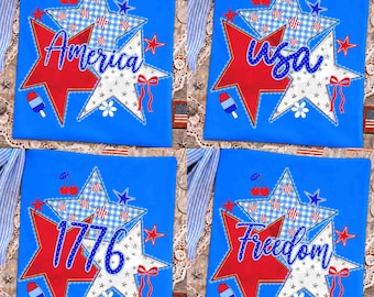 Preppy America Png Bundle, Freedom USA 1776 Png, Patriotic Coquette, Cottagecore USA Png, 4th Of July, Stars Stripes, American 250