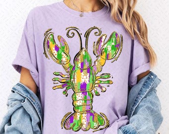 Glitter Mardi Gras PNG, Louisiana Crawfish Png, Fleur De Lis Png, Brushstroke Mardi Gras Png, Retro Mardi Gras Coquette Png, King Cake Png