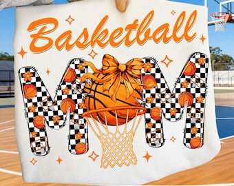 Retro Basketball PNG, Basketball Mom Life Sublimation, Glitter Basketball Shirt Design, Game Day PNG, Basketball Mama PNG, Sports Png
