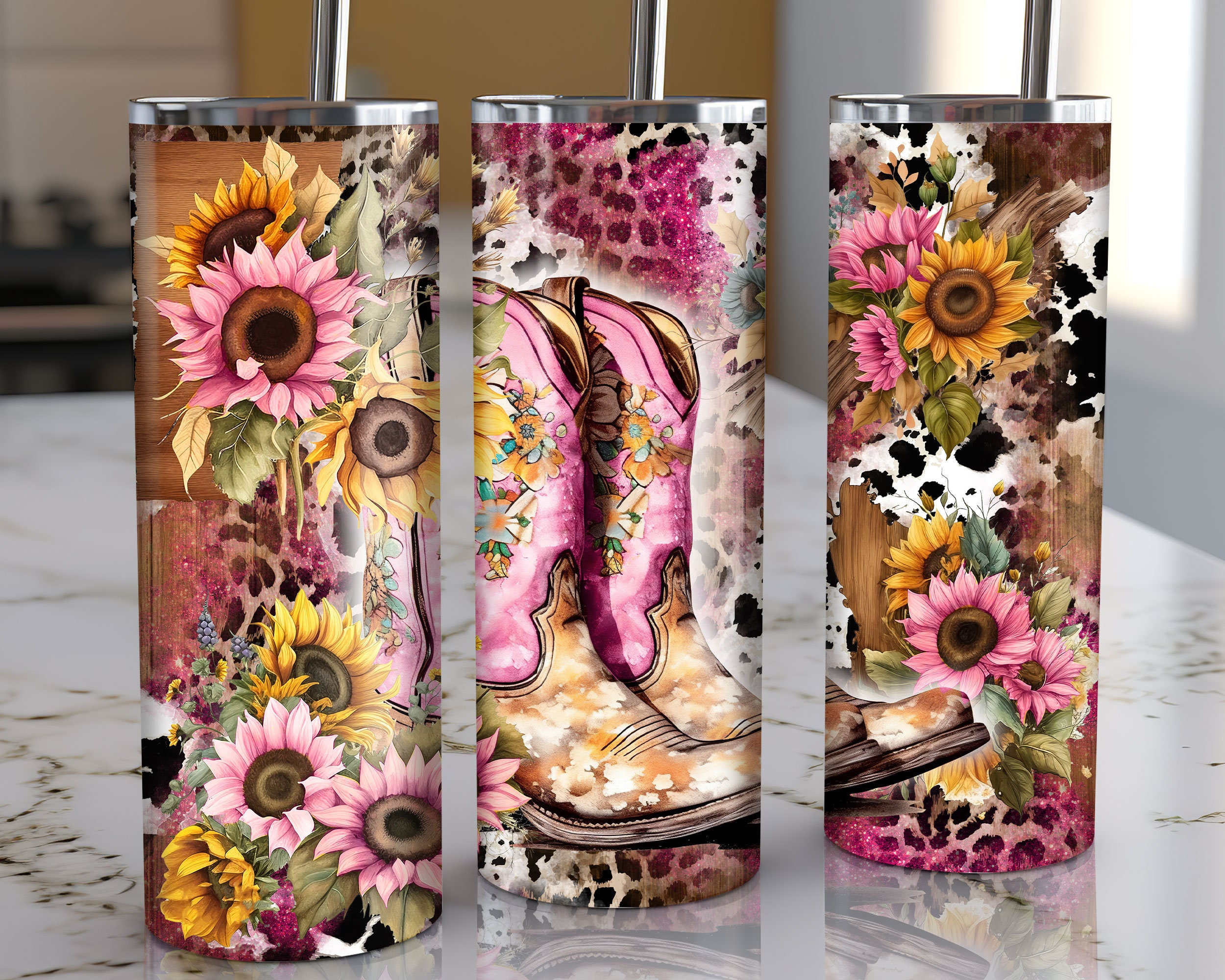 Country Girl 20 Oz Skinny Tumbler Sublimation Design Digital Download ...