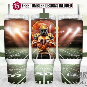 Football 40oz Tumbler Wrap, Football 40 oz Sublimation Design, 40oz Tumbler Png, 40 Ounce Tumbler Wrap, Football Coach 40oz Wrap