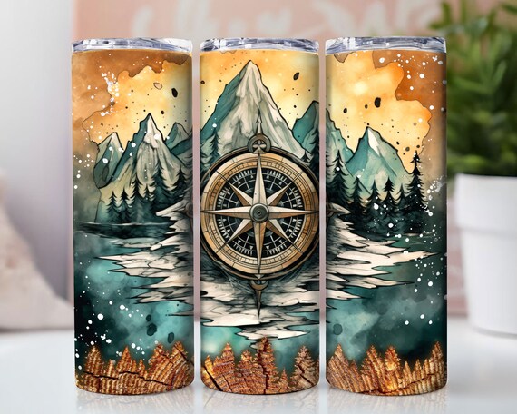 Outdoor tumbler design, adventure sublimation design, nature wrap, camping wrap, 20 oz sublimation tumbler wrap digital download outdoorsy