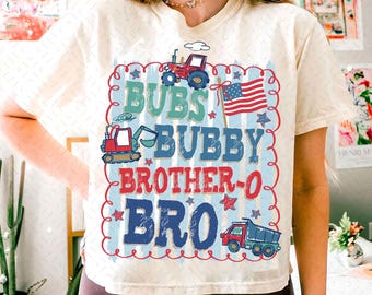 Boys 4th of July PNG, 4th of july Sibling Matching Construction Distressed Little Boy, Kids 4th of July Png, Kids Png Boy Fourth of July Png