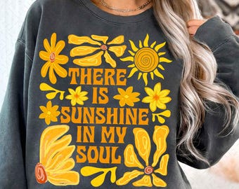 Boho Summer Png, Sunshine in My Soul, Floral Summer Vibes Png, Summer Coquette Sublimation, Girly Summer Png, Hippie Summer Shirt Design