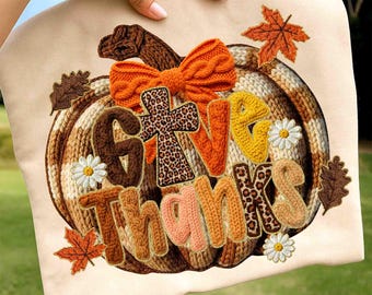 Fall Give Thanks Coquette Latch Hook Yarn Crochet Png, Give Thanks Png, Thankful PNG, Pink Pumpkin Thanksgiving Png, Faux Yarn Png