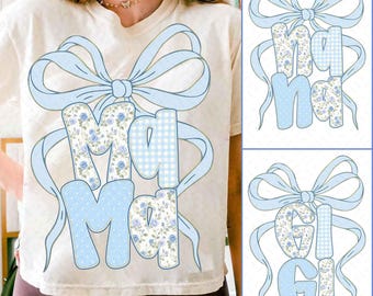 Preppy Floral Mama Png, Grandmillennial Floral Png, Nana Gigi Png, Mama Floral Png, Pink Mama Png, Striped Mama Png, Dzień Matki Png
