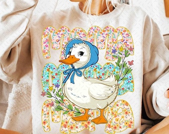 Floral Mama Goose Png, Mama Goose Png, Girly Png, Goose Png, Mother's Day Png, Floral Mama Png, Duck Png, Goose Lover Sublimation