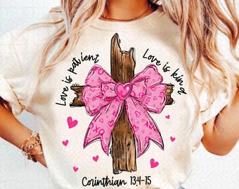 Coquette Valentine Jesus, Valentine Bow Bible Verse Png, Valentine Shirt, Love Jesus Design, Valentine Jesus Png, Valentine Cross Design Png