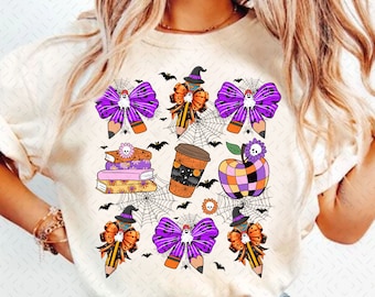 Coquette Teacher Halloween Png, Spooky Teacher Png, Teacher Pencil Png, Books, Spooky Teacher Sublimation, Ghost Teacher Pumpkin Png