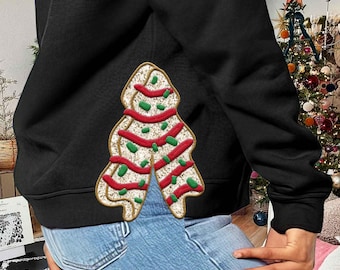 Side Bow Applique Sweatshirt Embroidery Design, Christmas Cake Bow, Christmas Embroidery Design,Instant Download, Bow Applique,Motif/Quilted