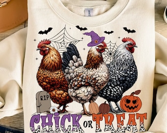 Halloween PNG, Spooky Chicken Png, Autumn Png Sublimation, Chick or Treat, Pumpkin Png, Witch Png, Skeleton Chicken, Trick or Treat png