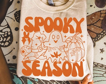 Spöklik säsong png svg, retro halloween png, läskig halloween png, barn halloween png, pojke halloween, höstpumpa png, retro höst png, boo svg