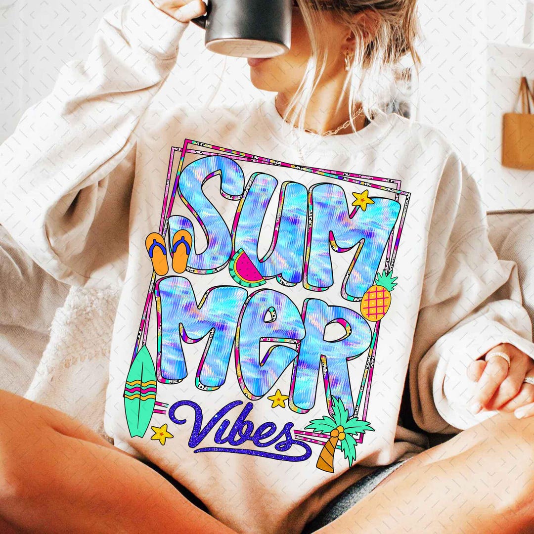 Summer Vibes Png, Preppy Summer Png, Retro Summer Png, Beach Png, Hello ...