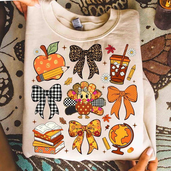 Teacher Thanksgiving Png, Thanksgiving Png, Thankful Teacher Png, Teacher Turkey Png, Teacher Design Png, Teacher Fall Autumn Png