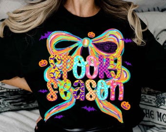 Spooky Season Png, Preppy Halloween Coquette Png, Girly Halloween Bow Shirt Design, Halloween Pumpkin Png, Witchy Bats Png, Spooky Mama Png
