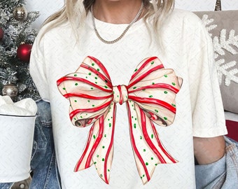 Coquette Christmas Tree Cake Png, Christmas Bow Png, Christmas Tree Png, Retro Holiday Png, Merry Christmas Png, Girly Christmas Png
