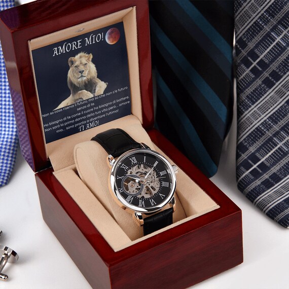 Orologio Uomo Con Movimento Meccanico Idee Regalo Uomo | Etsy