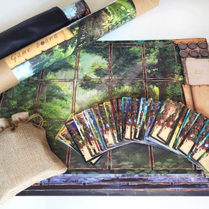 Everdell FAN EXPANSION x94 cards Vinyl Playmat English and German versions Custom Unofficial product Cards+playmats ENG
