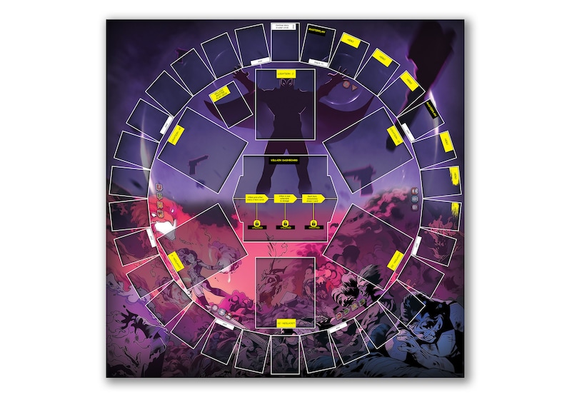 Marvel United Xmen Edition Vinyl Playmat Gameboard Custom