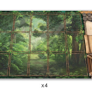 Everdell 4pcs  - Vinyl Playmat Gameboard - Custom Unofficial product