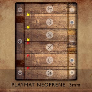 GWENT Card Game - NEOPRENE Mat 3mm - Red Edition - Unofficial product