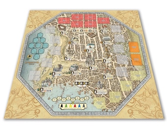Lords of Waterdeep - Vinyl Playmat Gameboard - Custom product -Unofficial product
