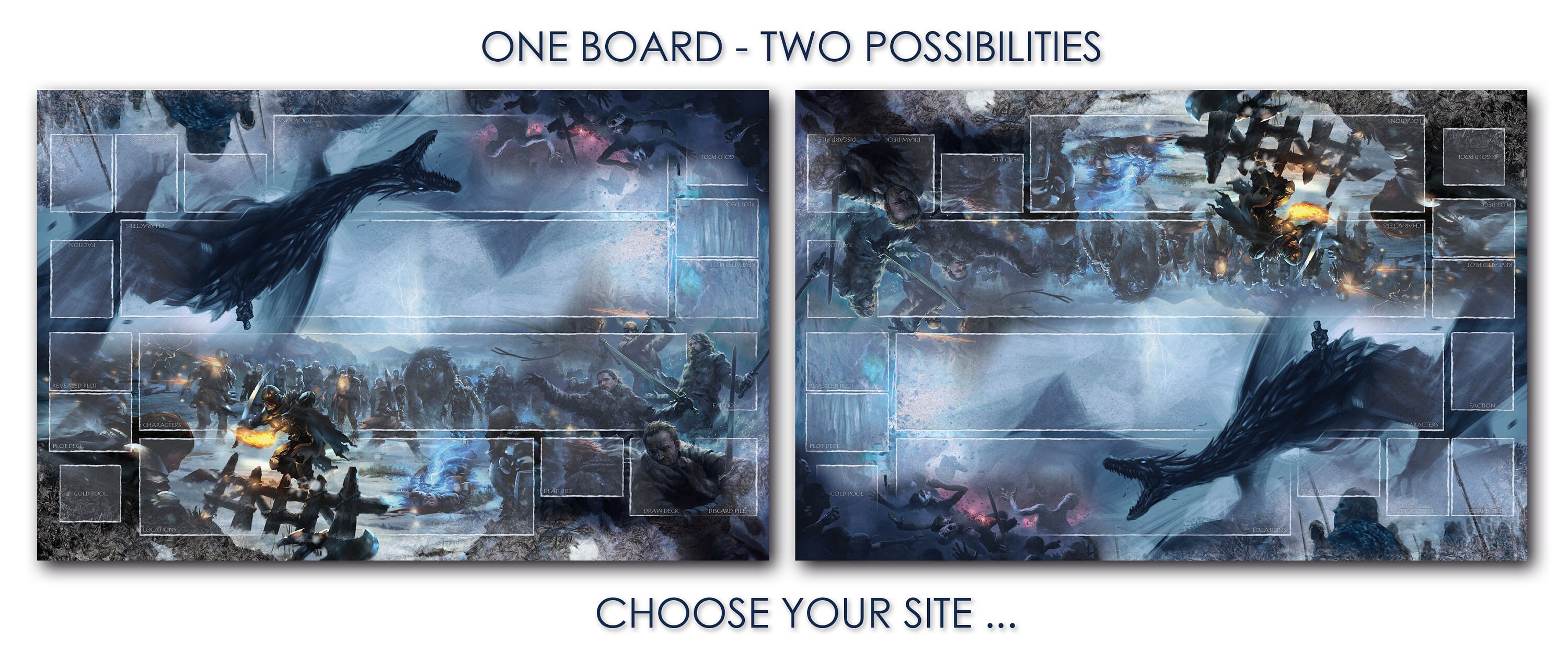 Game of Thrones Lcg Vinyl Playmat Gameboard Custom Product Etsy