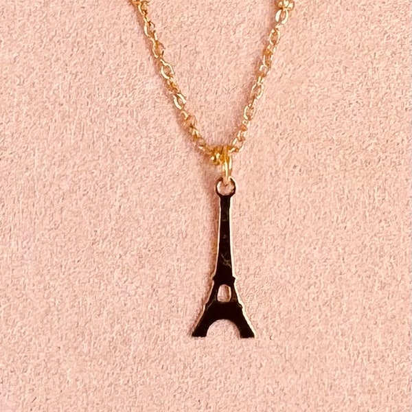 Collier pendentif tour Eiffel  / collier pendentif Paris  / bijou souvenir Paris / cadeau Paris