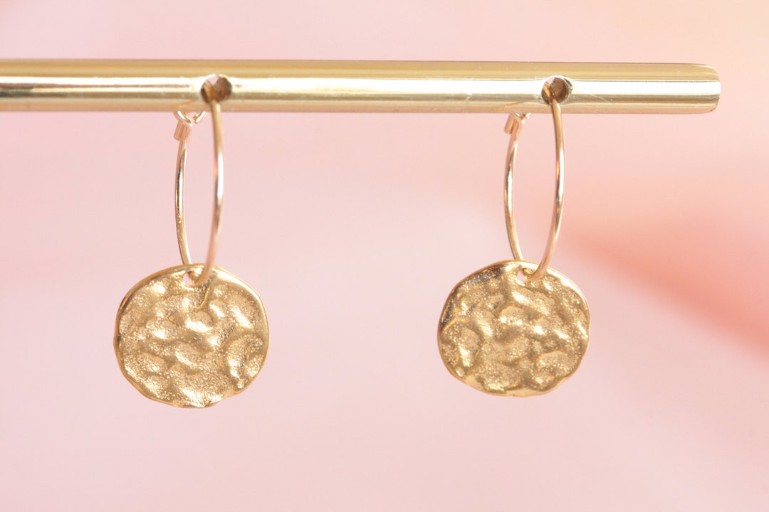 Lot De 4 Paires De Petites Boucles D'oreilles Créoles Plaquées