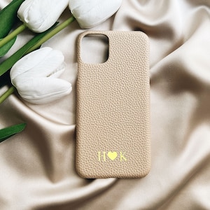 Customised Genuine Pebble Leather iPhone 13 Case, Monogram iPhone 13 Pro,13 Pro Max,12,12 Pro,12 Pro Max,11,11 Pro,11 Pro Max Case Cover