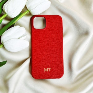 Custodia per telefono in vera pelle Pebble, personalizzata per iPhone 13,13 Pro,13 Pro Max,12,12 Pro,12 Pro Max,11,11 Pro,11 Pro Max, custodia con iniziali monogramma
