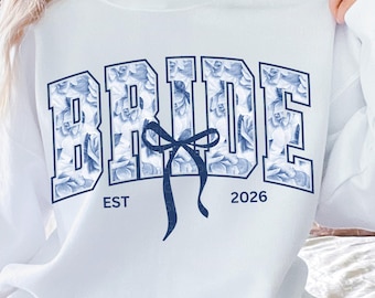 Bride 2026 PNG, Engagement Clipart, Bridal Sublimation Design, Bachelorette Shirt Design, Engaged PNG, Bride 2026 Illustration, Bride PNG