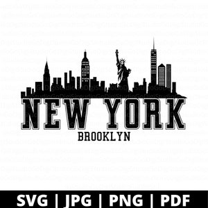 New York Svg, New York Silhouette, New York City Svg,  NYC Svg, NY Svg, New York Skyline Svg, Cut Files For Crafters, Silhouette