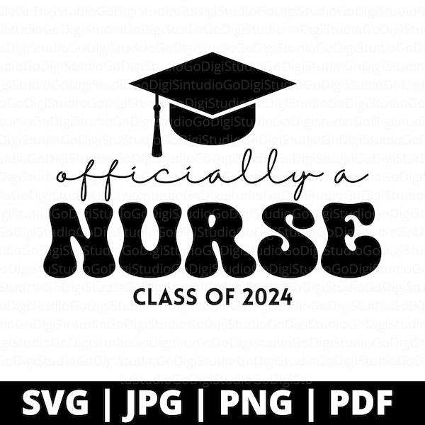 Nurse Graduation Svg, Nurse EST 2O24 Svg, Nursing School Graduation Svg, Nurse Graduate Svg, Graduation Svg, Class of 2024 Svg, Senior 2024