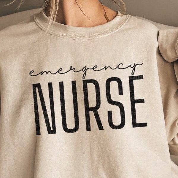 Emergency Nurse Svg Png and Cut Files for Cricut, ED Nurse Shirt Svg, ER Nurse Life Svg, Nurse Sublimation, Silhouette, Digital Prints